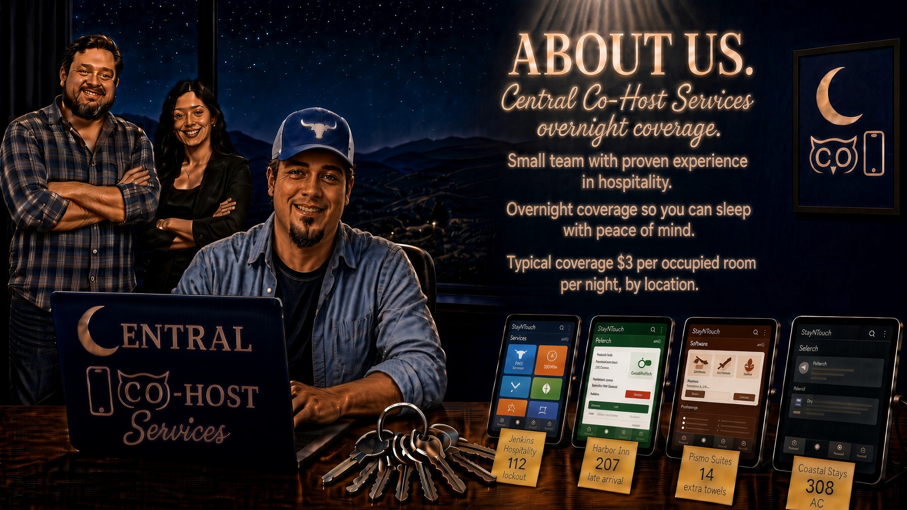Central Co-Host Services overnight team